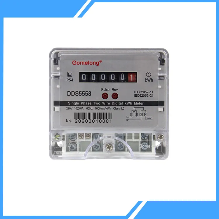 What are the characteristics of single-phase electronic energy meters?